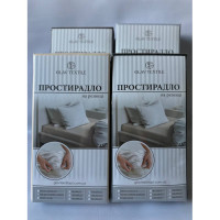 Простирадло на гумці Мікрострайп Сатин 90х200 висота борту 25 см